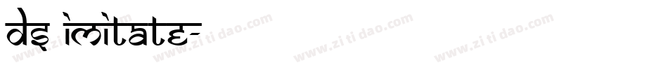 DS Imitate字体转换